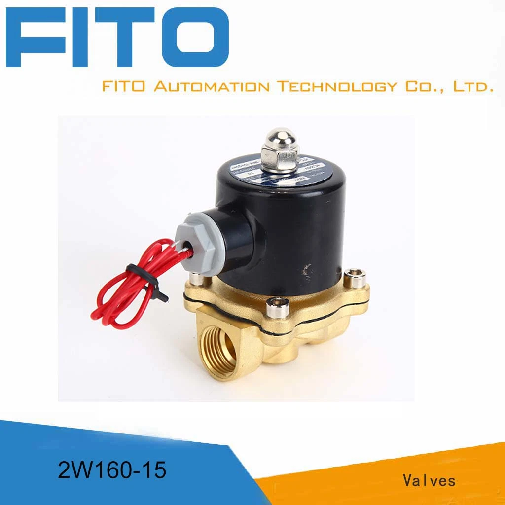 2W 2/2 Way Pneumatic 2 Inch Brass Solenoid Valve 24V Air Water Solenoid Valves From China