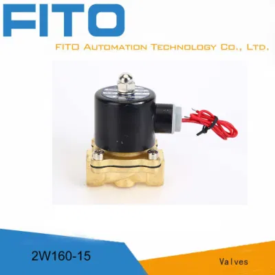 2W 2/2 Way Pneumatic 2 Inch Brass Solenoid Valve 24V Air Water Solenoid Valves From China