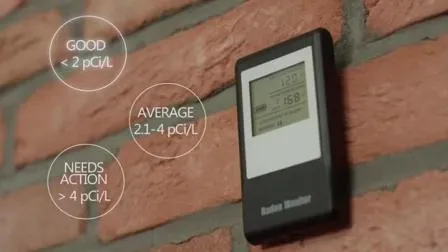 Lithium Battery Operated Radon Gas Detector for Home Safety 